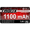 Redox 1100 mAh 7,4V 30C (wtyczka JR) - pakiet LiPo