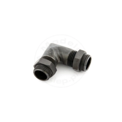 SAITO #65163 - Muffler right angle manifold M12