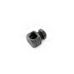 SAITO #65140 - Muffler right angle adapter with a nut