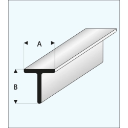 Plastikowy Profil Typu "T" 7,0 x 7,0 x 1000 mm - MAQUETT