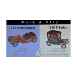 Model plastikowy - Samochody Work  Play - 1915 Ford T-Sedan / 1914 Stutz Bearcat - Glencoe Models