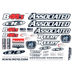 #9958 - Arkusz naklejek do B44.3 - Team Associated