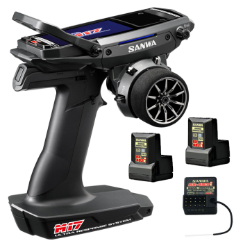 Aparatura SANWA M17 2,4GHz FH5 + Odbiornik RX-492i x2 + Odbiornik RX-493i