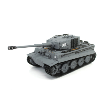 Czołg zdalnie sterowany IR/dźwięk 1:24 German Tiger 1 Late Std Gray RTR 2.4Ghz - Heng Long 3841-11-L