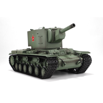 Czołg zdalnie sterowany ASG/IR/dźwięk/dym 1:16 Russia KV-2 RTR 2.4Ghz - Heng Long 3949-1B (P)