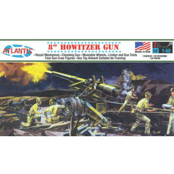 Model Plastikowy - ATLANTIS Models Haubica 1:48 8" US Army Howitzer - AMCA307