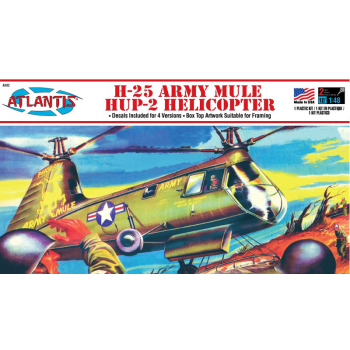 Model Plastikowy - ATLANTIS Models Helikopter Śmigłowiec 1:48 H-25 Army Mule HUP-2 Helicopter - AMCA502