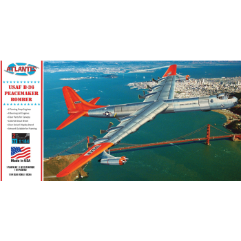 Model Plastikowy - ATLANTIS Models Samolot 1:184 B-36 Prop Jet Peacemaker with Swivel Stand - AMCH205