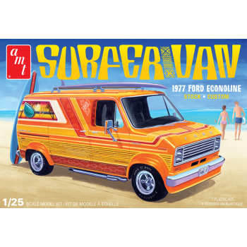 Model Plastikowy - Samochód 1:25 1977 Ford Surfer Van 2T - AMT1229