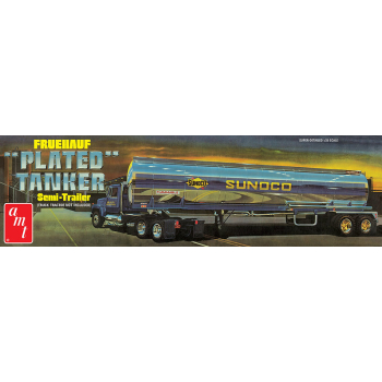 Model Plastikowy - Naczepa Cysterna 1:25 Fruehauf Plated Tanker Trailer (Sunoco) - AMT1239