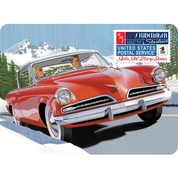Model Plastikowy - Samochód 1:25 1953 Studebaker Starliner - USPS in Collectible Tin - AMT1251
