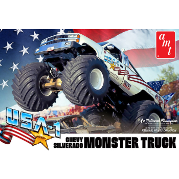 Model Plastikowy - Samochód 1:25 USA-1 Chevy Silverado Monster Truck - AMT1252