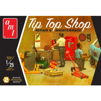 Model Plastikowy - Zestaw akcesoriów garażowych "Tip Shop Shop#8221; („Sklep z poradami#8221;) 1:25 Garage Accessory Set #2 2T - AMTPP016