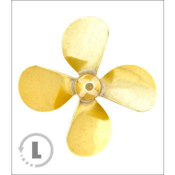 Śruba Mosiężna 4-łopatowa 30mm M3 - lewa (CCW) - RABOESCH 147-10A