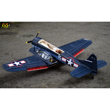 Samolot Dauntless SBD (klasa .46 EP-GP)(z pilotami i karabinami) ARF - VQ-Models