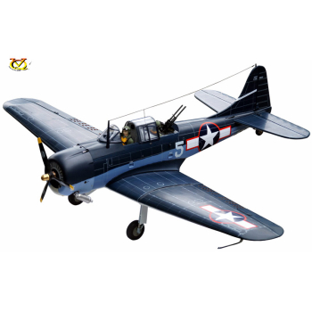 Samolot Dauntless SBD (klasa .46 EP-GP)(z pilotami i karabinami) ARF - VQ-Models