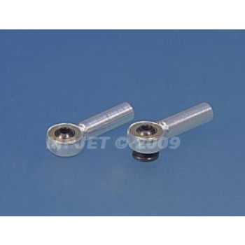 Snap kulowy aluminiowy M2/2 fi 5 mm z przelotem krótki MP-JET