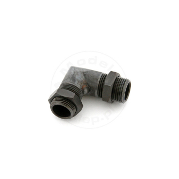 SAITO #120S163 - Muffler right angle manifold M14
