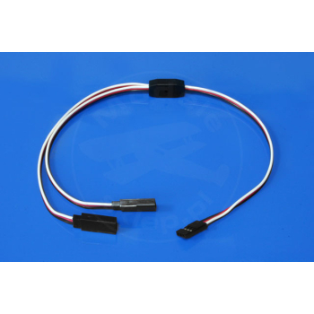 Y - kabel rozgałęziacz 45 cm (FUTABA) - 0,13mm2 26AWG - płaski - MSP