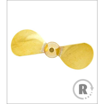 Śruba Mosiężna 2-łopatowa 50mm M4 - prawa (CW) - RABOESCH