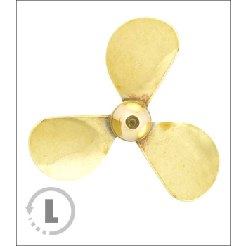 Śruba Mosiężna 3-łopatowa 80mm M5 - lewa (CCW) - RABOESCH