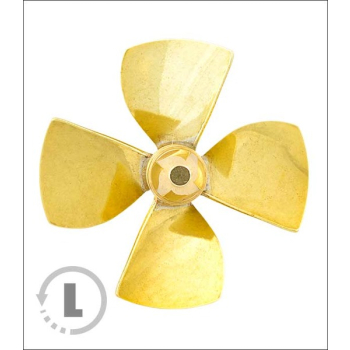 Śruba Mosiężna 4-łopatowa 60mm M5 - lewa (CCW) - RABOESCH