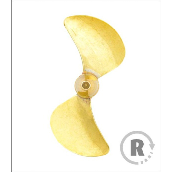 Śruba Mosiężna 2-łopatowa 45mm M4 - prawa (CW) - RABOESCH