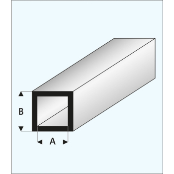Rurka Kwadratowa plastikowa 2,0 x 3,0 x 1000 mm - MAQUETT