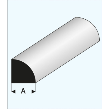 Ćwierćwałek plastikowy 4,0 x 1000 mm - MAQUETT