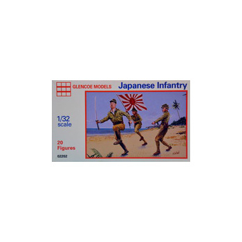 Model plastikowy - Figurki żołnierzy WWII Japanese Infantry (20 figurek) - Glencoe Models