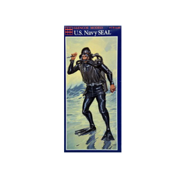 Model plastikowy - Figurka płetwonurka US NAVY Seal - Glencoe Models
