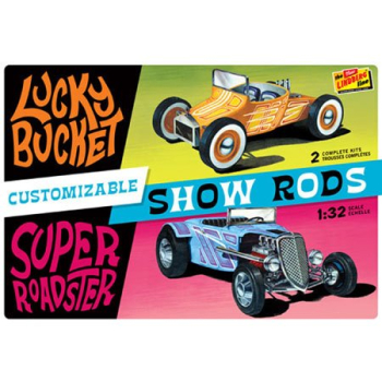 Model plastikowy - Samochód Customizable Street Rod (2-pack) 1:32 - Lindberg