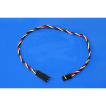 Przedłużacz serwa 45 cm JR - 0,33mm2 22AWG - skręcony - MSP