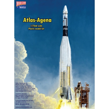 Model Plastikowy - Rakieta Atlas-Agena 1/72 - Horizon Models #2006