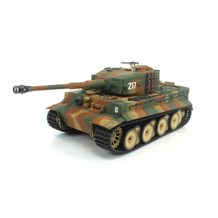 Czołg zdalnie sterowany IR/dźwięk 1:24 German Tiger 1 Mid Painted Camo RTR 2.4Ghz - Heng Long 3841-11-M-C