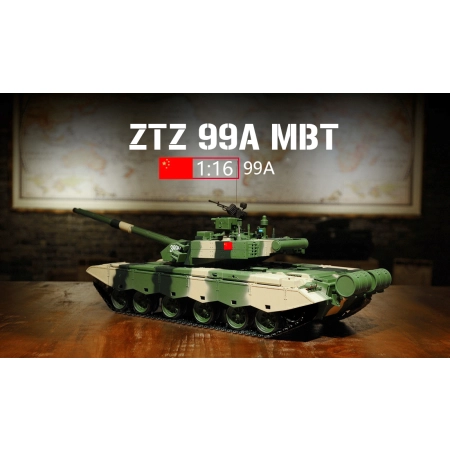 Czołg zdalnie sterowany ASG/dźwięk/dym 1:16 Chinese ZTZ 99A MBT RTR 2.4Ghz - Heng Long 3899A-1B (P)