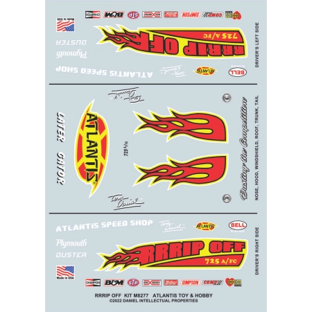 Model Plastikowy - ATLANTIS Models Samochód 1:32 Snap Tom Daniel RRRRip Off Funny Car - AMCM8277
