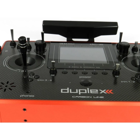Aparatura - Jeti Model DC-16 II Carbon Line Red 2,4 GHz Duplex
