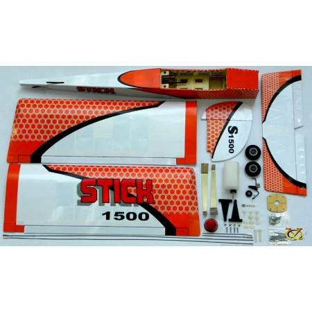 Samolot Stick (klasa .46 EP-GP)(wersja pomarańczowa) ARF - VQ-Models
