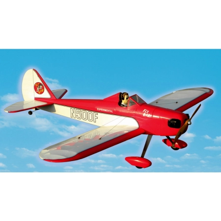 Samolot Fly Baby (klasa 50 EP-GP)(czerwony, 1,6 m rozpiętości) ARF - VQ-Models