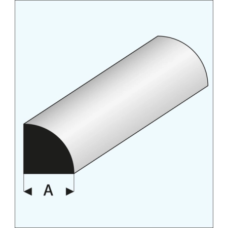 Ćwierćwałek plastikowy 6,0 x 1000 mm - MAQUETT