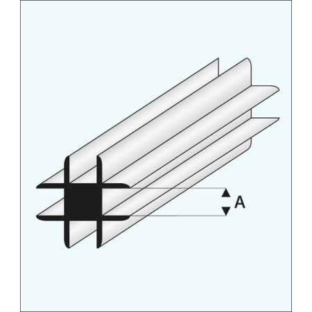 Profil Połączeniowy Krzyżowy plastikowy 1,0 x 1000 mm - MAQUETT