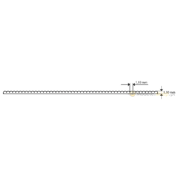Prążkowana Matowa Płyta PVC 1,30 x 194 x 320 mm - MAQUETT