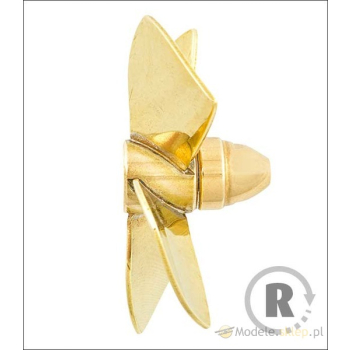 Śruba Mosiężna 4-łopatowa 60mm M5 - prawa (CW) - RABOESCH