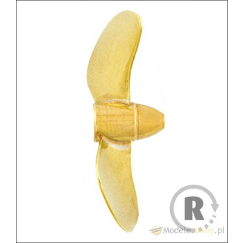 Śruba Mosiężna 2-łopatowa 45mm M4 - prawa (CW) - RABOESCH