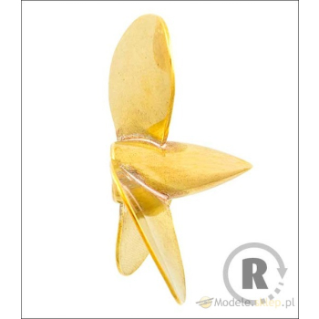 Śruba Mosiężna 3-łopatowa 40mm M4 - prawa (CW) - RABOESCH