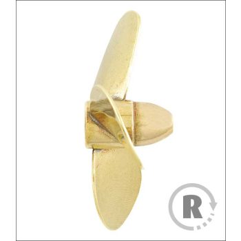 Śruba Mosięzna 3-łopatowa 65mm M4 - prawa (CW) - RABOESCH