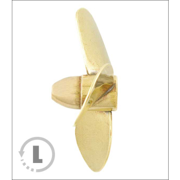 Śruba Mosiężna 3-łopatowa 80mm M5 - lewa (CCW) - RABOESCH