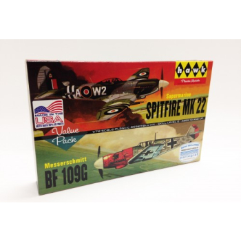 Modele plastikowe - Spitfire  Messerschmitt Me109 2-pak - Lindberg