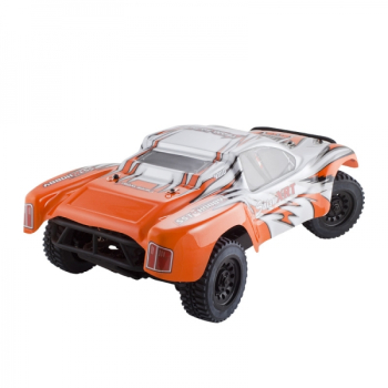 Auto elektryczne SHORT COURSE 1:10 Off-Road (srebrno-pomarańczowy) - zestaw MCSW - SST